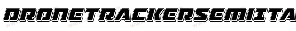 DroneTrackerSemiItalic-LlGD字体转换