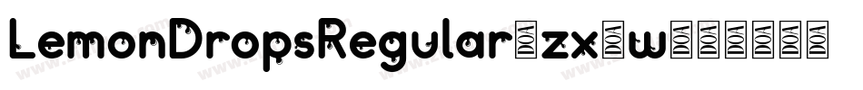 LemonDropsRegular-zx3w字体转换
