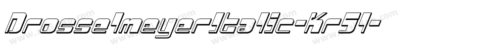 DrosselmeyerItalic-Kr5l字体转换