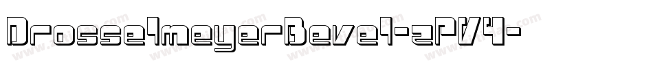 DrosselmeyerBevel-zPV4字体转换