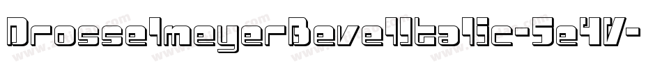 DrosselmeyerBevelItalic-5e4V字体转换