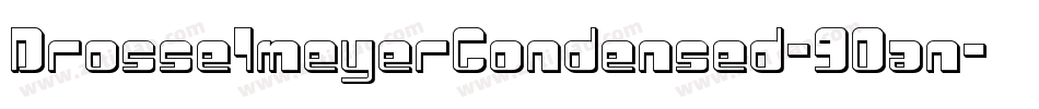 DrosselmeyerCondensed-9Oan字体转换