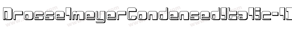 DrosselmeyerCondensedItalic-l1W0字体转换
