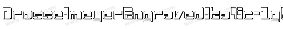 DrosselmeyerEngravedItalic-1gLB字体转换