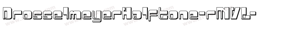 DrosselmeyerHalftone-rMVL字体转换