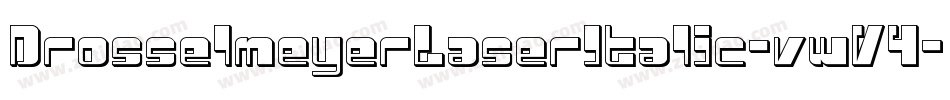 DrosselmeyerLaserItalic-vwV4字体转换