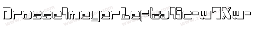 DrosselmeyerLeftalic-w7Xw字体转换
