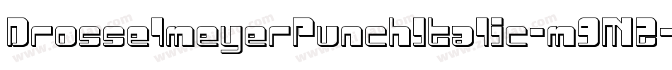 DrosselmeyerPunchItalic-m9M2字体转换