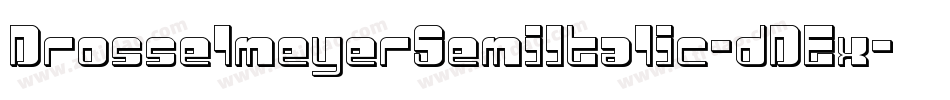 DrosselmeyerSemiItalic-dDEx字体转换