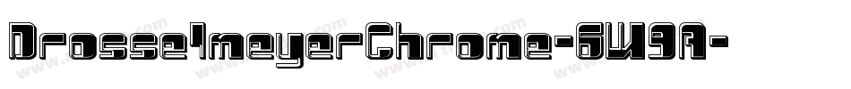 DrosselmeyerChrome-6W9A字体转换