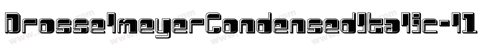 DrosselmeyerCondensedItalic-l1W0字体转换