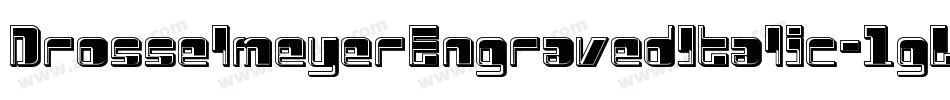 DrosselmeyerEngravedItalic-1gLB字体转换