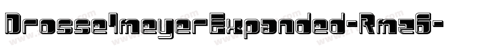 DrosselmeyerExpanded-Rmz6字体转换
