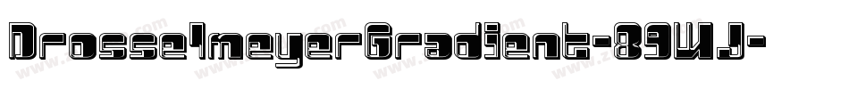 DrosselmeyerGradient-89WJ字体转换