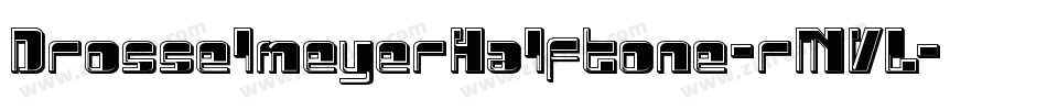 DrosselmeyerHalftone-rMVL字体转换