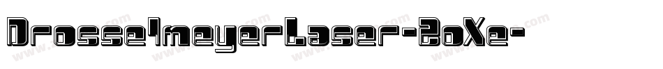 DrosselmeyerLaser-2oXe字体转换