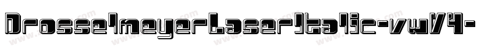 DrosselmeyerLaserItalic-vwV4字体转换