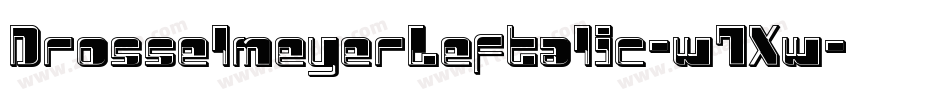 DrosselmeyerLeftalic-w7Xw字体转换