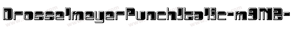 DrosselmeyerPunchItalic-m9M2字体转换