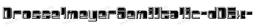 DrosselmeyerSemiItalic-dDEx字体转换