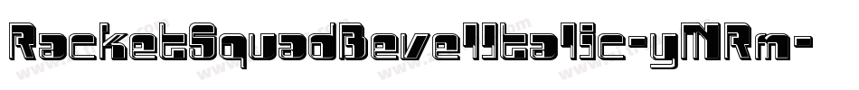 RacketSquadBevelItalic-yMRm字体转换