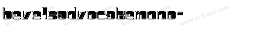 bevelsadvocatemono字体转换