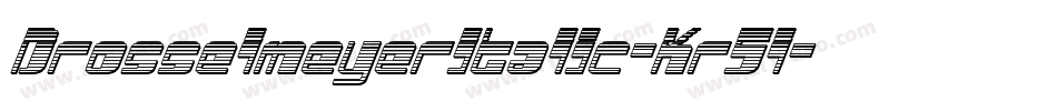 DrosselmeyerItalic-Kr5l字体转换