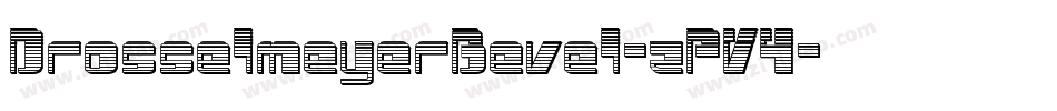 DrosselmeyerBevel-zPV4字体转换