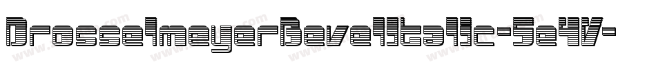 DrosselmeyerBevelItalic-5e4V字体转换