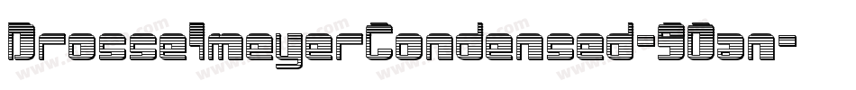 DrosselmeyerCondensed-9Oan字体转换