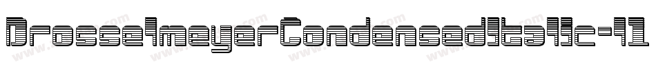 DrosselmeyerCondensedItalic-l1W0字体转换