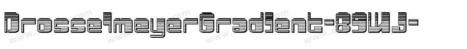 DrosselmeyerGradient-89WJ字体转换