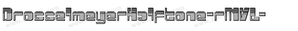 DrosselmeyerHalftone-rMVL字体转换