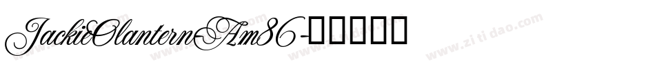 JackieOlantern-Am86字体转换