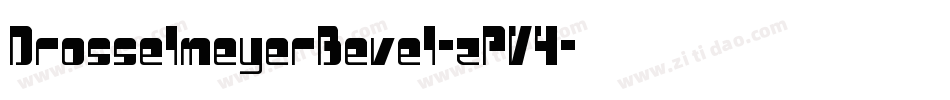 DrosselmeyerBevel-zPV4字体转换