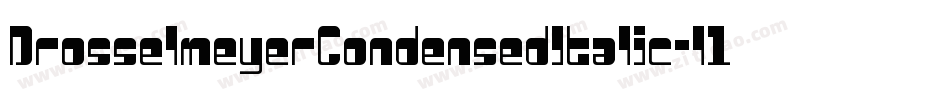 DrosselmeyerCondensedItalic-l1W0字体转换