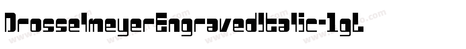 DrosselmeyerEngravedItalic-1gLB字体转换