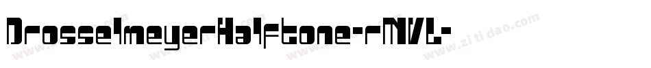 DrosselmeyerHalftone-rMVL字体转换