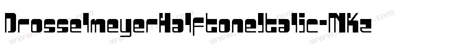 DrosselmeyerHalftoneItalic-MKzn字体转换