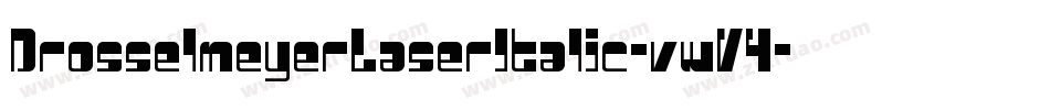 DrosselmeyerLaserItalic-vwV4字体转换