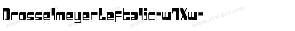 DrosselmeyerLeftalic-w7Xw字体转换