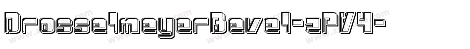 DrosselmeyerBevel-zPV4字体转换
