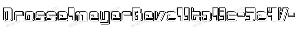 DrosselmeyerBevelItalic-5e4V字体转换