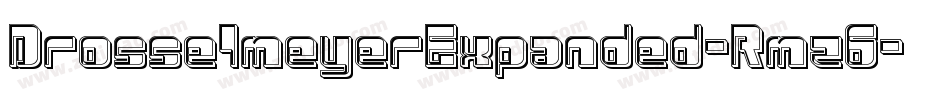 DrosselmeyerExpanded-Rmz6字体转换