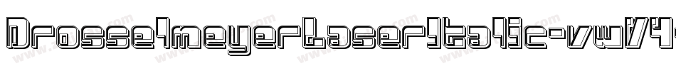 DrosselmeyerLaserItalic-vwV4字体转换