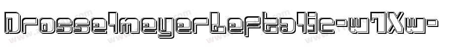 DrosselmeyerLeftalic-w7Xw字体转换
