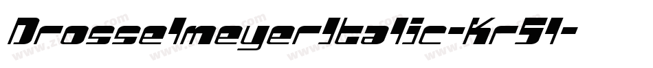 DrosselmeyerItalic-Kr5l字体转换