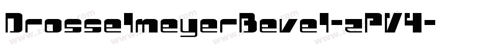 DrosselmeyerBevel-zPV4字体转换