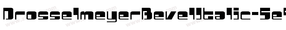 DrosselmeyerBevelItalic-5e4V字体转换