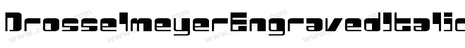 DrosselmeyerEngravedItalic-1gLB字体转换
